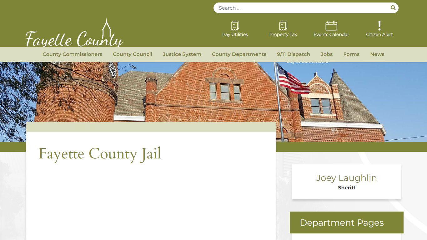 Fayette County Jail | Fayette County - Connersville Community