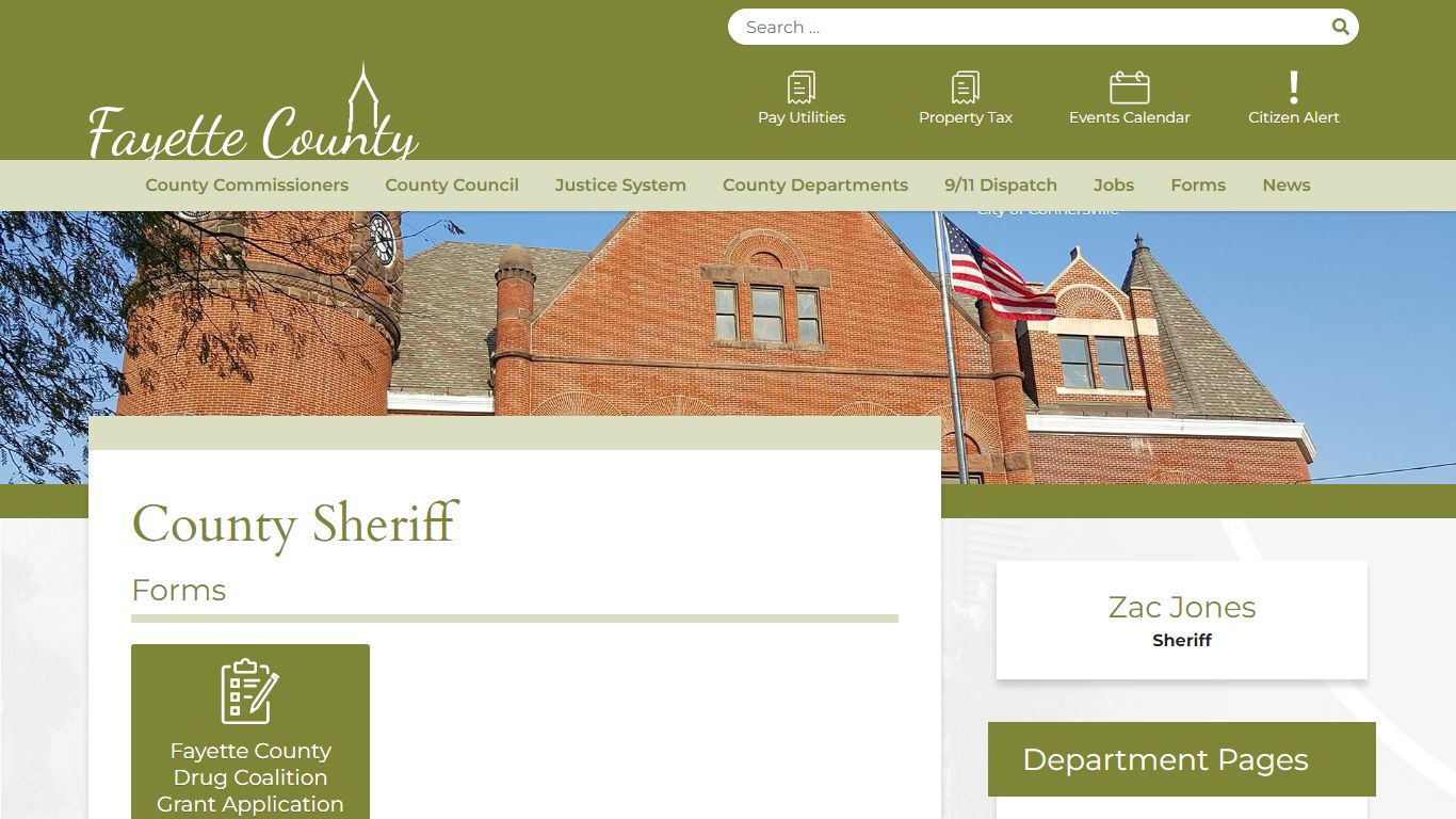 County Sheriff | Fayette County - Connersville Community